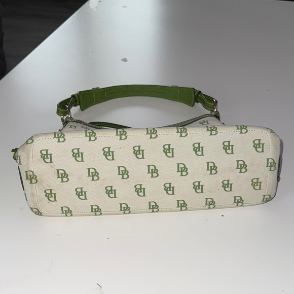 Dooney & Bourke Green and White Shoulder Bag - Picture 5 of 16